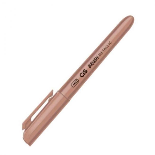 Caneta Brush Metalica Cis - Bronze