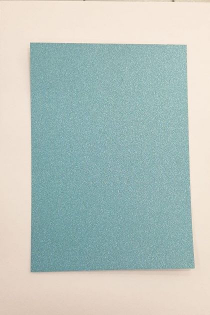 Papel Off Paper Glitter Azul Turquesa - 250g